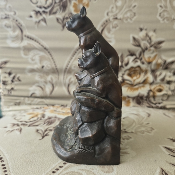 Antique Bronze Boston Terrier Bookends *READ DESCRIPTION* - Picture 12 of 14
